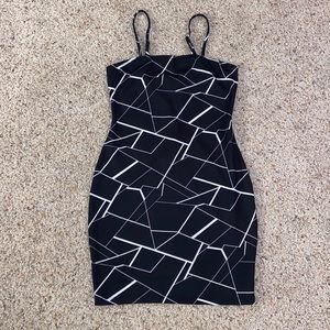 SHIEN Geometric mini dress
